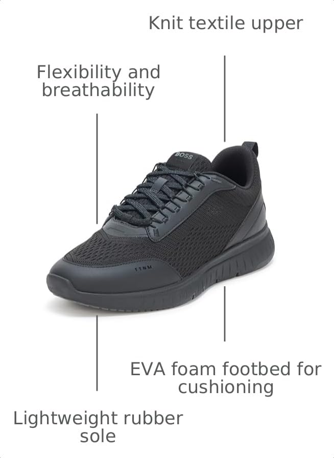 Image of BOSS Men's Modern Knit Structure Running Sneaker
