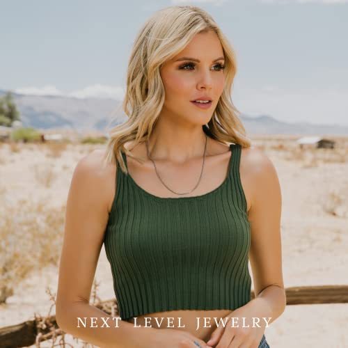 Next Level Jewelry Genuine Solid Sterling Silver Round Box Link .925 Rhodium Heavy-Duty Necklace Chains 1Mm - 5Mm, Silver Chain For Men & Women, Made In Italy, 2Mm,22 #TOP4