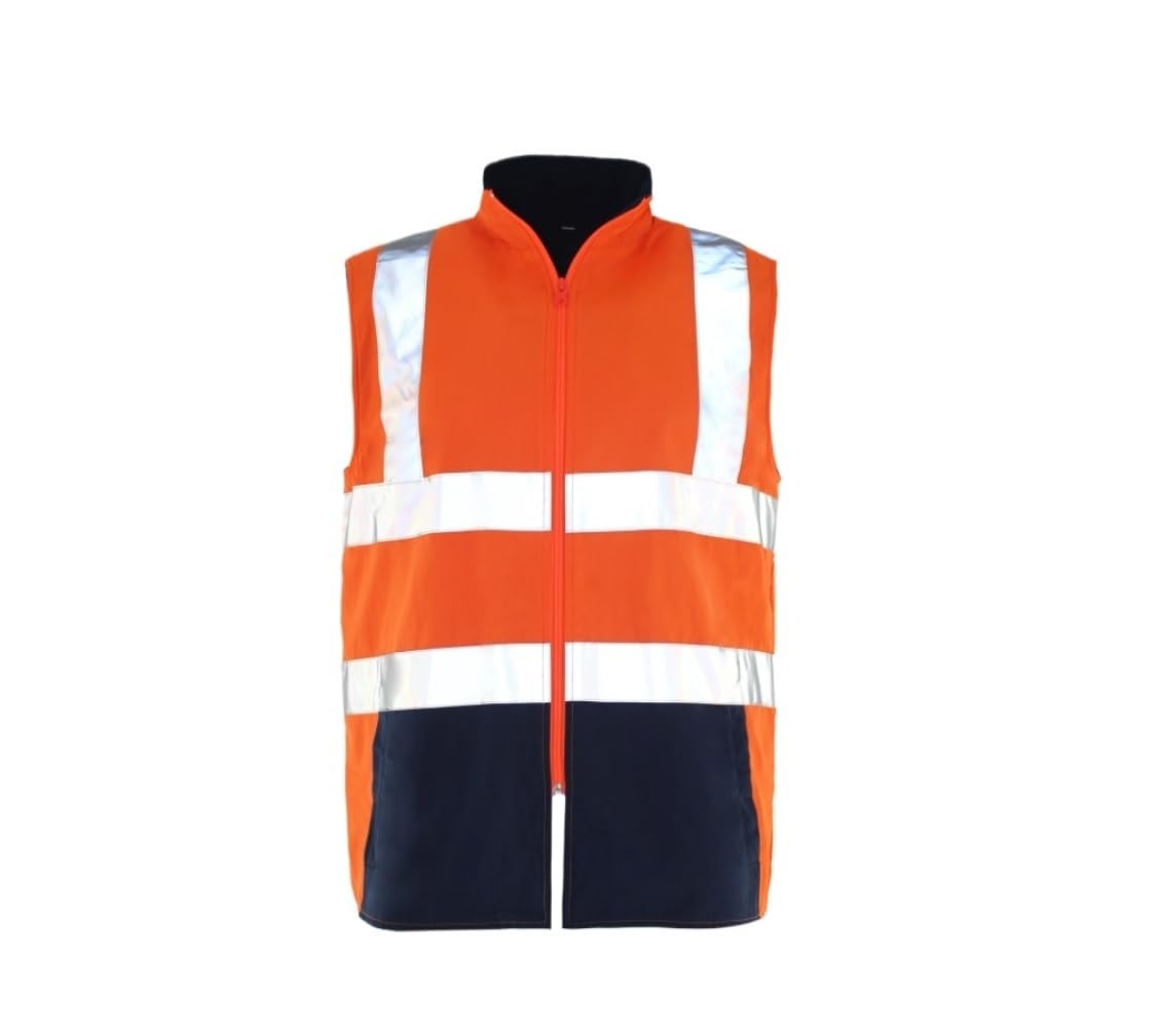 Chaleco de Alta Visibilidad Chaleco Reflectante Chaleco Reflectante For Hombres Y Mujeres Chaleco De Seguridad De Tráfico Cálido De Otoño E Invierno Chaleco de Trabajo Chaleco de Seguridad