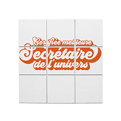 Carreaux Céramique Décoratif 20x20 cm Lot de 9 pour Fresque Murale Bureau 60x60 cm