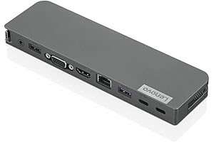 Lenovo USB-C Mini Dock USA with 65W AC Adapter