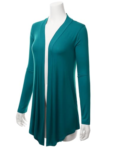 Image of LALABEE Women's Draped Open-Front Long Sleeve Light Weight Cardigan (S~3XL)