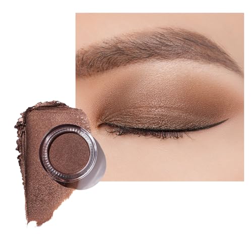 OULAC Fard a Paupiere Paillette Bronze | Fard a Paupiere Creme Très Pigmentée | Imperméable & Durable | Finition Perle Maquillage Pour les Yeux | Vegan | 06g (P01) Bronze