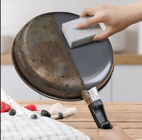 Generisch 6 Stück Grillreinigungsstein Bimsstein – Grillstein reinigen, Reinigungsschwamm, Bims Grillstein, BBQ Reinigungsstein, Pumice Stone Grill, wiederverwendbar, geruchsneutral