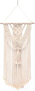 Xabelle ボヘミアンタペストリー 35ｘ75cm 手編み 北欧風 シンプル 壁掛け吊り掛け タペストリー レトロ風壁装飾 綿ロープ織り タッセルタペストリー 部屋デコレーション 壁飾り パーティー デコレーション