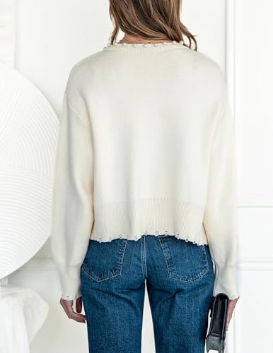 Kedera Women's Open Front Pearls Trim Cardigan Sweater Casual Knitted Long Sleeve Valentine's Day Outerwear Coat2