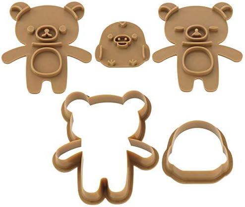 Kai Corporation DN0200 Cookie Cutter, Rilakkuma Stamp, Makes Facial Expressions, Made in Japan