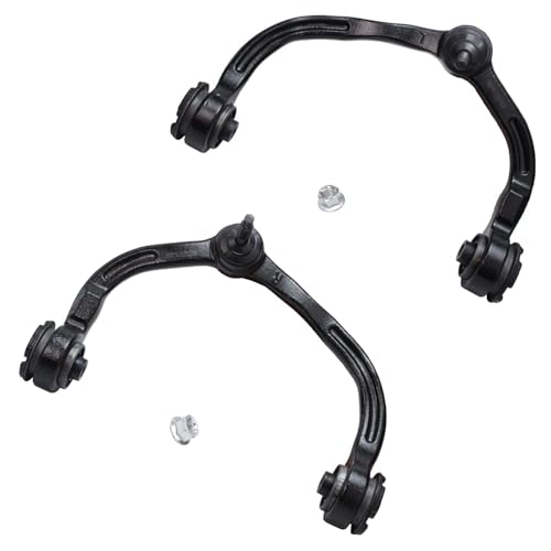 Image of Detroit Axle - Front 10pc End Kit for Ford 2005 2006 Expedition Lincoln Navigator, 4 Upper Lower Control Arms with Ball Joint 4 Outer Inner Tie Rod Ends 2 Sway Bars Replacement