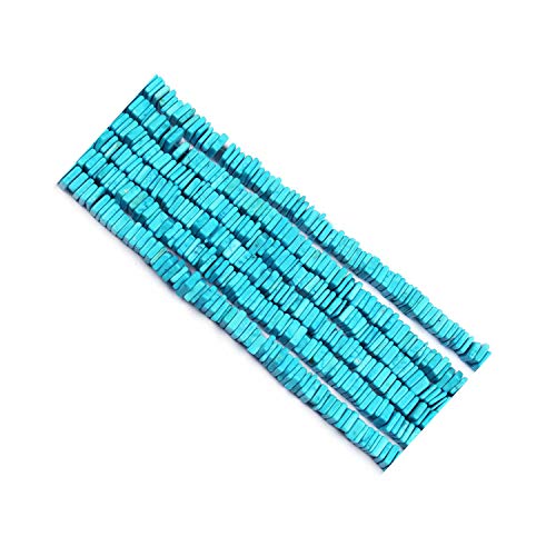 Perles Plates carrées Heishi en Turquoise pour fabriquer bijoux