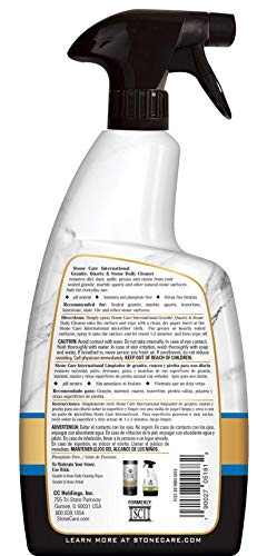 Stone Care International Granite Cleaner - 32 Fluid Ounces (2 Pack) Granite Marble Quartz Tile Travertine Limestone Slate Clean