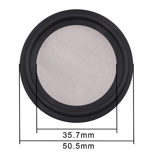 Image of DERNORD 1.5 inch FKM Sanitary Gasket w /Stainless Screen - Tri Clamp Clover (Pack of 2) (100 Mesh)
