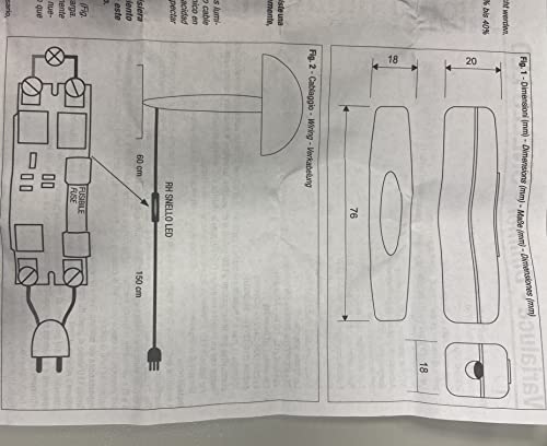 Dimmer led ad interruttore Relco Snello Led