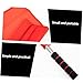FOYTOKI Signal Flags Set Red Soccer Referee Flag Whistle for Sports Events