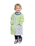  Ardeco\'s - Bata guardería sin botones coches verde niño niña (2)