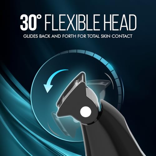 Image of Ikonic Me 6-in-1 Master Stroke Personal Groomer for Men | Beard & Body Trimmer | Dual Blade Technology | 30 Flexible Head | 60 Min Cordless Runtime