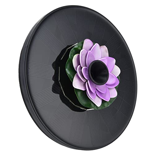 Bomba de agua solar flotante con diseño de loto para decorar estanques de jardín 4