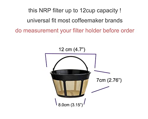 Nrp 12-14Cup Permanent Coffee Filter Screen Bottom Basket Replacement For Filter Coffeemaker With Large Brew Section #TOP5