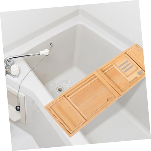 Plateau de bain réglable IMIKEYA avec support téléphone pour serviettes