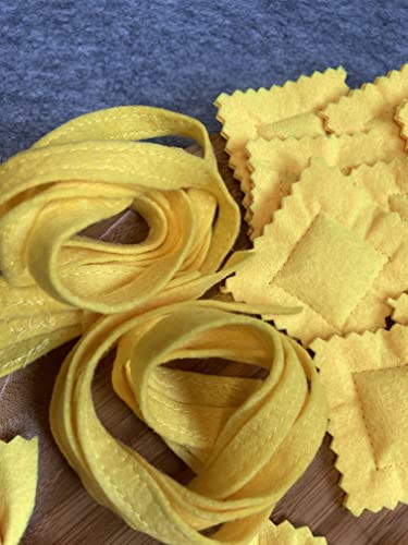 Pasta Set/Handmade Felt Play Food For Kids/Pretend Play/Montessori/Educational Kitchen Toys/Role Play/Ready To Ship #TOP4