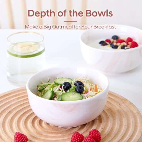 bestone-22-OZ-Cereal-Bowls-Set-of-4-55-Inch-Bowls-Set-of-4-Porcelain-Round-Cereal-Bowl-Oatmeal-Bowl-Fruit-Bowl-Salad-Bowl-Rice-Bowl-Dishwasher-Microwave-Freezer-Oven-Safe-Marble-Orange bestone 22 OZ Cereal Bowls Set of 4 55 Inch Bowls Set of 4 Porcelain Round Cereal Bowl Oatmeal Bowl Fruit Bowl Salad Bowl Rice Bowl Dishwasher Microwave Freezer Oven Safe Marble Orange
