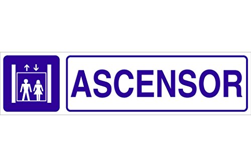 Plimpo Señal Glasspack Adhesiva 175X45 Ascensor En Oferta Cofan 1 Señal, 0 W, 0 V, Blanco, Talla Única