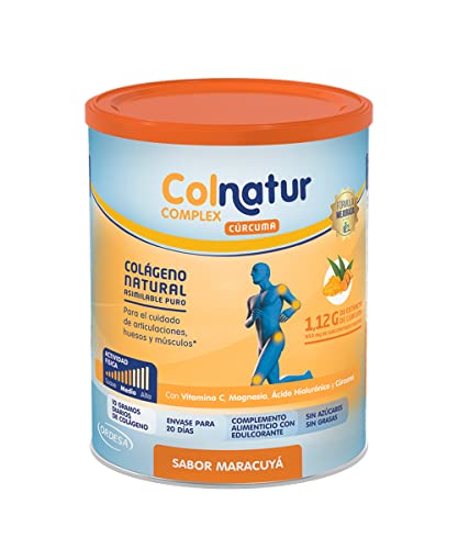 En Oferta Colnatur Complex Cúrcuma Sabor Maracuyá - Colágeno Con Magnesio, Cúrcuma Y Vitamina C Para Músculos Y Articulaciones, 250G