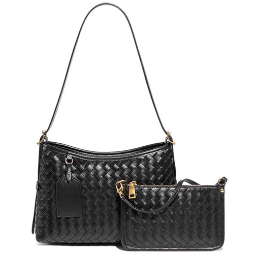 Shoulder Bag for Women Lightweight Tote Bags Vegan Leather Handbags Handmade with Wallet With Pocket Working Business Bags