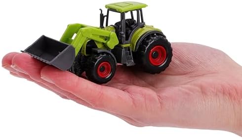 Toyland® Set of 5 Green Die Cast Metal Farm Machinery Toys - Approx 4.5cm Each - Includes Tractors,Combine Harvesters & More! — view 8