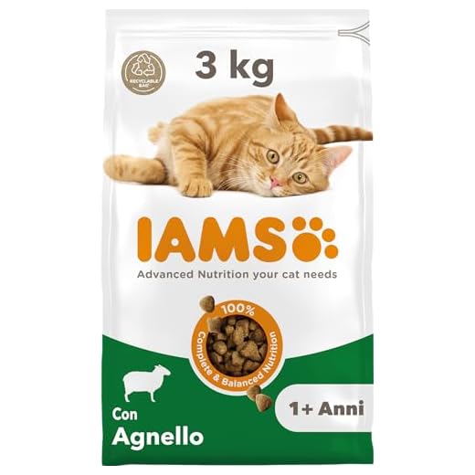 Iams for vitality alimento secco per gatti adulti con Agnello - 3 kg