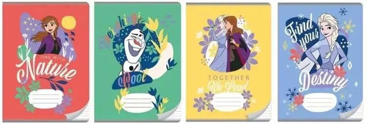 Cahier A5 Frozen Triple Col pour organiser les devoirs des enfants
