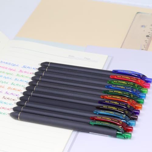 Bolígrafo Gel Pentel Energel Negro 0.7 mm Retráctil miniatura 4