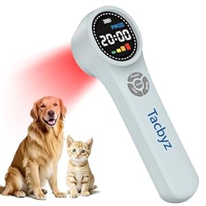 Cold Laser Therapy Device for Dogs, 16x660nm+4x810nm+4x980nm, Handheld Red Light Therapy for Joint&Muscles Pain Relief, Pet Laser Therapy for Dogs Cats Horse, Helps Inflammation, Wound Healing