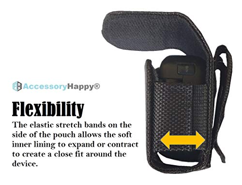 Ah Heay Duty Flip Cell Phone Cases, Horizontal Rugged Holster Clip Flip Holder Phone Nylon Belt Case Fits Kyocera Phone Gusto 3 Doro S2720, Duraxv Most Flip Phones, Insulin Pump & Inhaler Holder #TOP2
