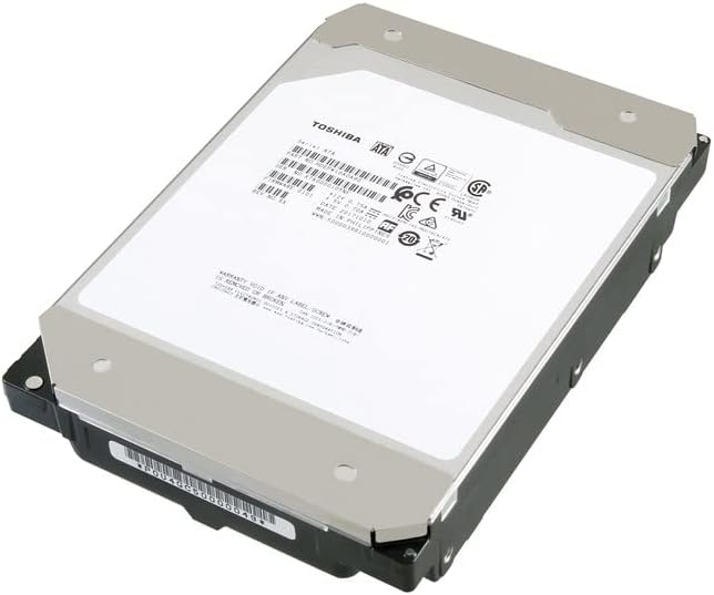 Toshiba 12TB Enterprise Internal Hard Drive – MG Series 3.5" SATA HDD for Server, Storage, 24/7 Operation, Hyperscale, Cloud (MG07ACA12TE)