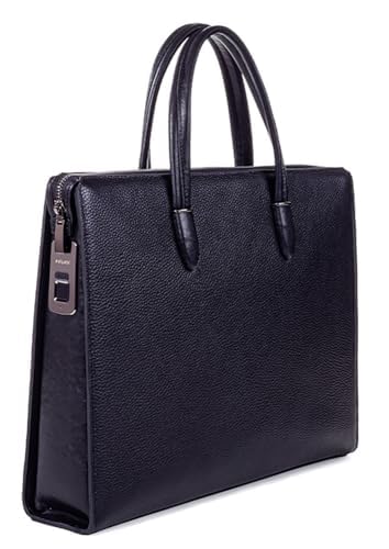 Fingerprint Lock Leather Business Briefcase,14