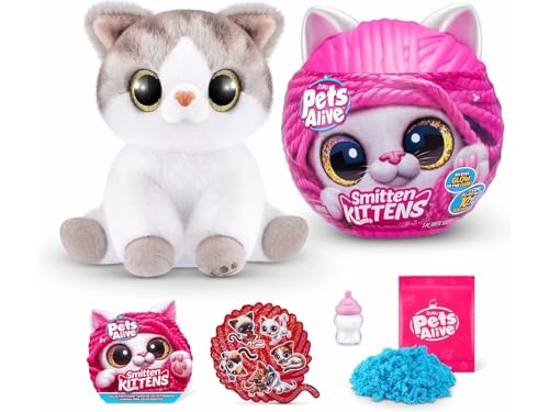 Peluche interactive ZURU Smitten Kittens S1 chaton collectionnable avec sons