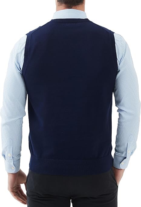 Image of URBANROCK Mens Woolen V-Neck Sleeveless Sweaters for Winter wear
