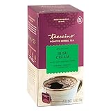 Teeccino Irish Cream Herbal Tea, Rich & Roasted Herbal Tea That’s Caffeine Free & Prebiotic for Natural Energy, 25 Tea Bags