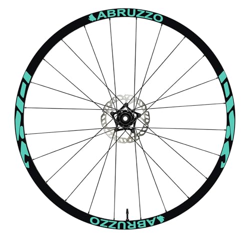 DualColorStampe® Aufkleber für Mountainbike, 66 cm (27,5 Zoll), 28-29 Zoll (66 cm) | Aufkleber für Mountainbike-Rad, bunt, selbstklebend, wasserdicht | Code B0207 (Mint 55, 27,5 Zoll)