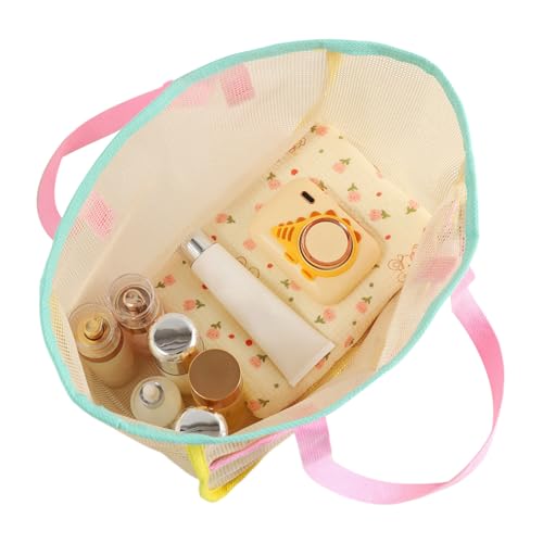 Bolsa de malla para playa | Bolsas de playa para mujer, bolsa grande a prueba de arena, organizador de almacenamiento, accesorios de viaje para toallas, juguetes para niños, comestibles, vacaciones