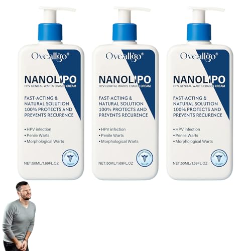 dooeka Oveallgo NanoLipo Eraser Cream Professional Mens Cream Soothing Intimate Skin Cream-50g With Natural Extracts for all skin types (3 Bottle)