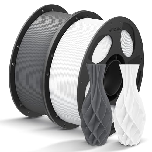 ANYCUBIC Filament PLA pour Imprimante 3D, Filament PLA de 1,75 mm pour l’impression 3D sur Imprimante 3D et Stylo 3D, Identification Intelligente Fi