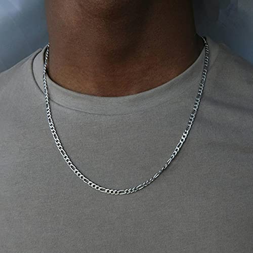 SONGK Mode Chaîne Collier Hommes en Acier Inoxydable Or Couleur Long Collier pour Hommes Bijoux Cadeau Collier