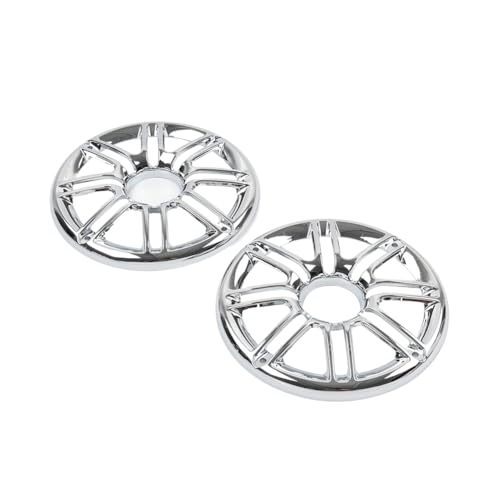 Zhisheng 1pair Rear Flame Speaker Trim Grill Fairing Cover ABS Chrome For FLHTCU/L FLHTCLTC Road Glide Ultra FLHTK/L Motorbike