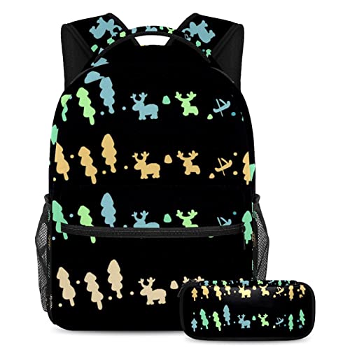 Sac à dos tortue de mer avec trousse pour transporter les livres scolaires sans effort