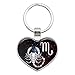 Scorpio Scorpion Zodiac Sign Horoscope in Space Keychain Heart Love Metal Key Chain Ring