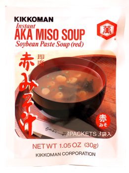 Kikkoman Instant AKA Red Miso Soup (9 Pockets) - 3.15 Oz - in 3 Bags