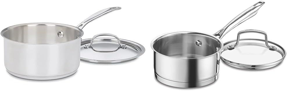 Cuisinart 719-18 2-Quart and 8919-14 1-Quart Stainless Steel Saucepans Bundle