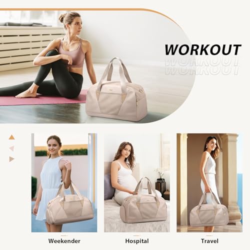 VNINE Duffle Bag for Women Men Travel Bags with Shoes Compartment Carry On Weekender Bag Airlines Approved Duffel Bag with Wet Pocket Water Resistant Overnight Sports Workout Dance Bags - image 2
