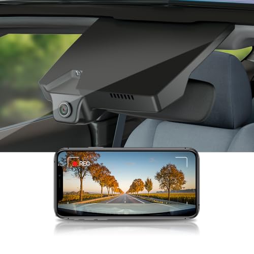 Fitcamx Used 4K Dash Cam for 2018-2021 Hyundai Kona and Kona Electric with Auto Dimming (Part No#J9000), OEM Look, UHD 2160P Video, WiFi, Loop Recording, G-Sensor, Plug&Play, NO SD Card